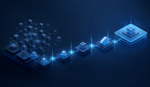 Digital Transformation Roadmap with SAPInspired Blue Palette