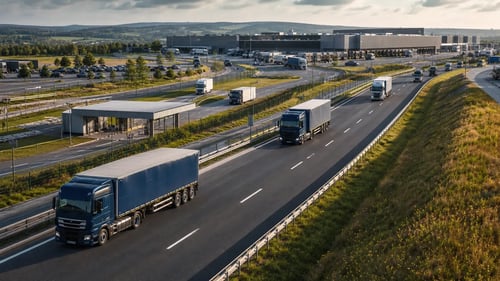 Modern Freight Transport at Crisp Blue Hour (1)