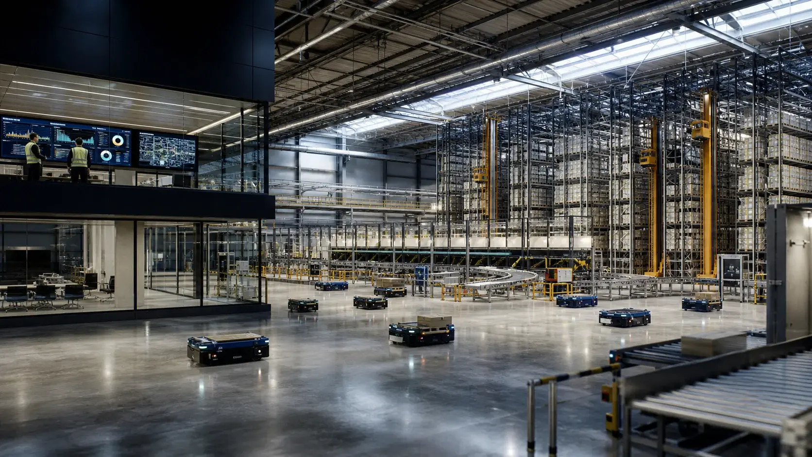 NextGen Automated Warehouse With Robotics