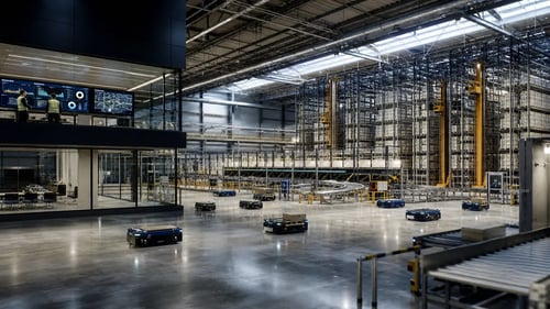 NextGen Automated Warehouse With Robotics