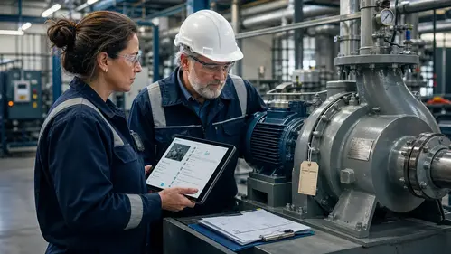 Precision Pump Inspection With Digital Asset Tablet