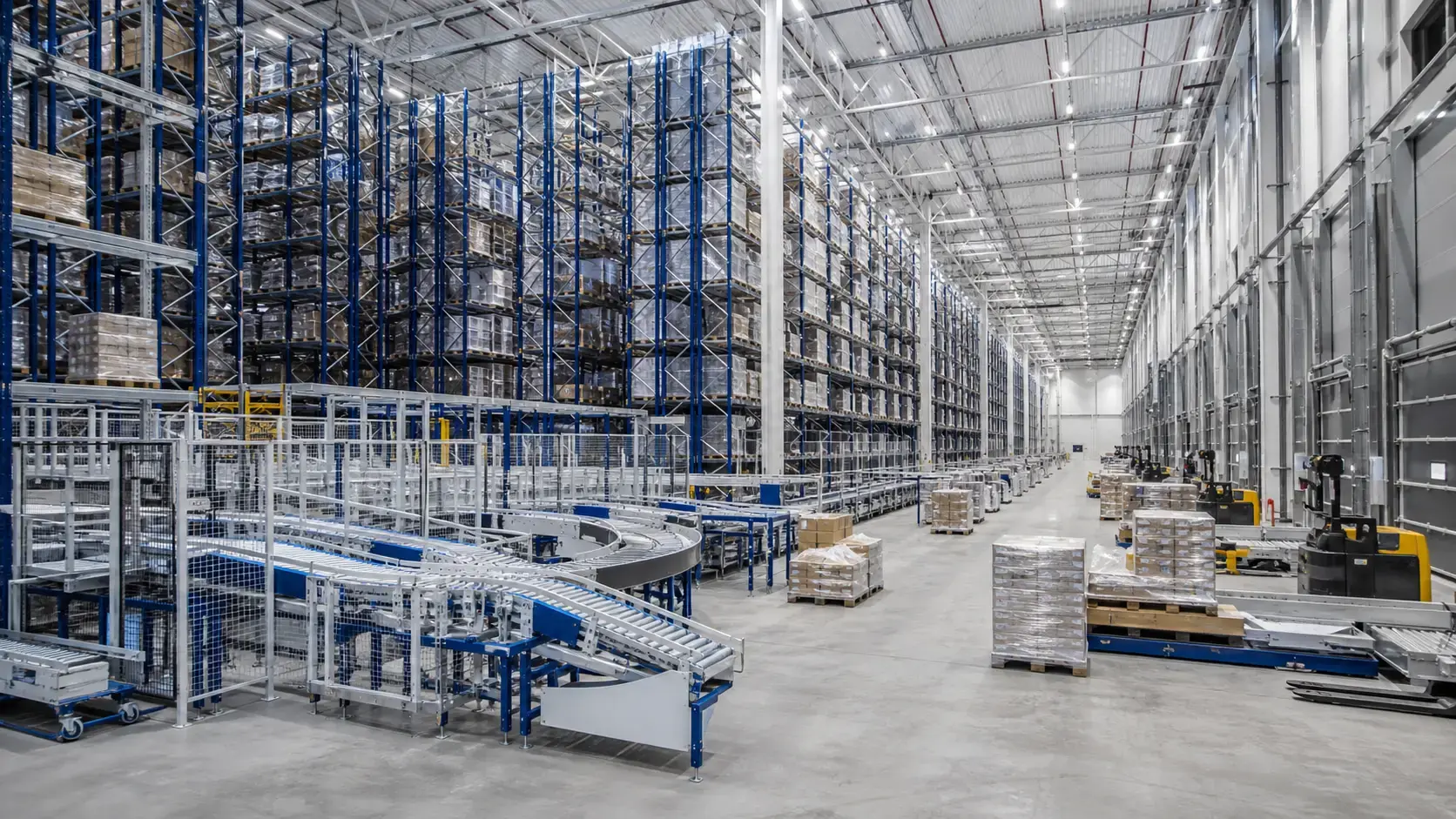Premium Modern Automated Logistics Warehouse Interior