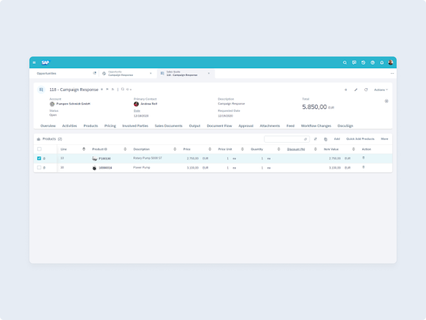 SAP Sales Cloud 6