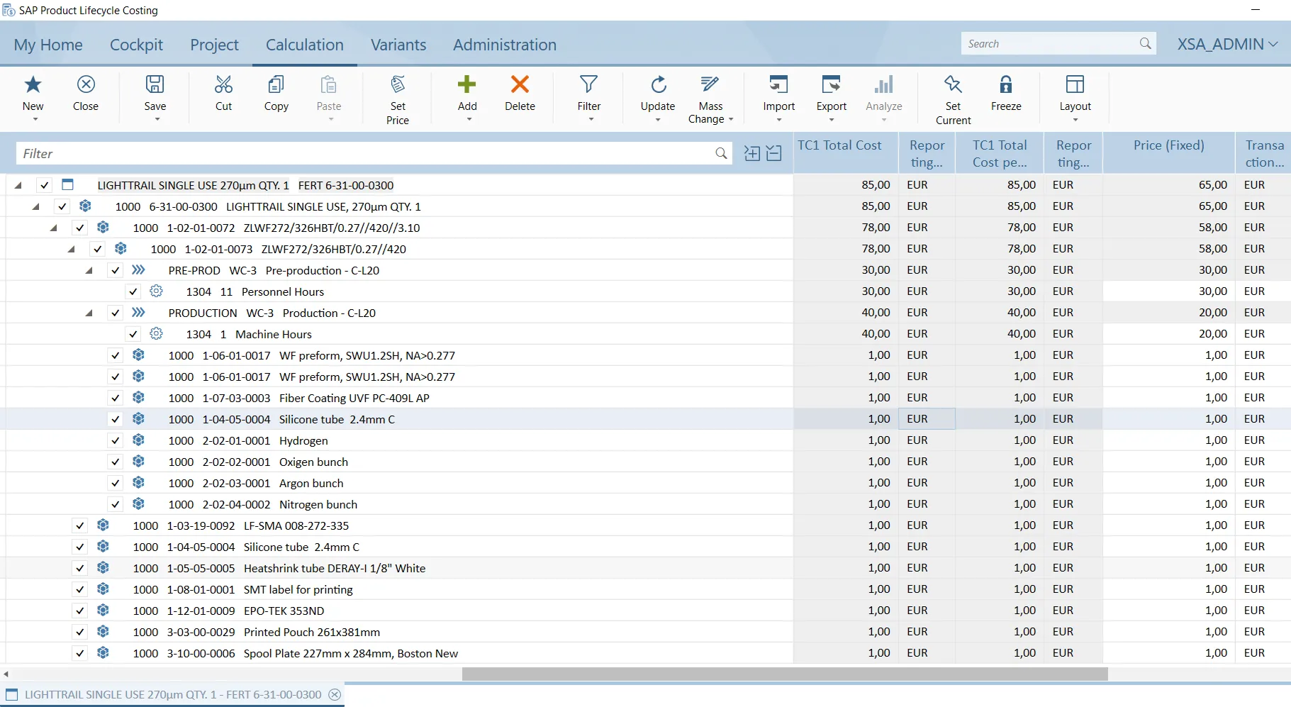 SAP PLM Screenshots