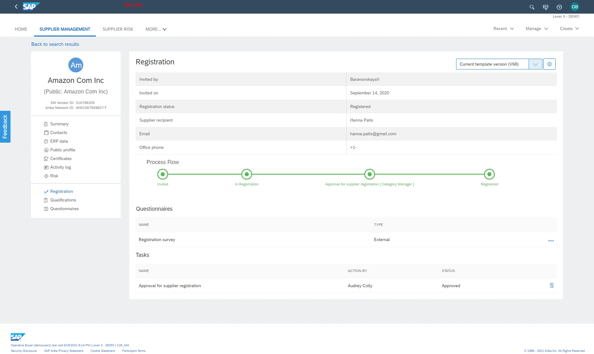 SAP Supplier management 1