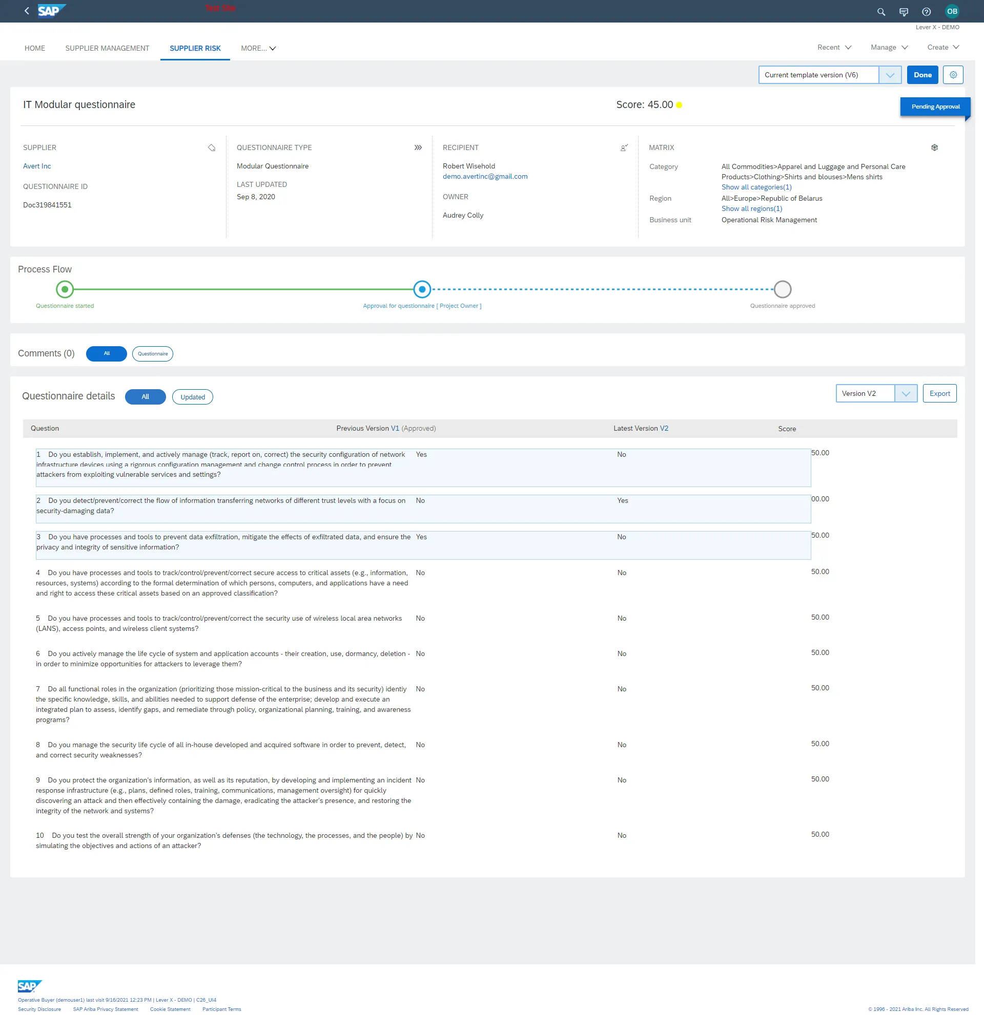 SAP Supplier Management 4